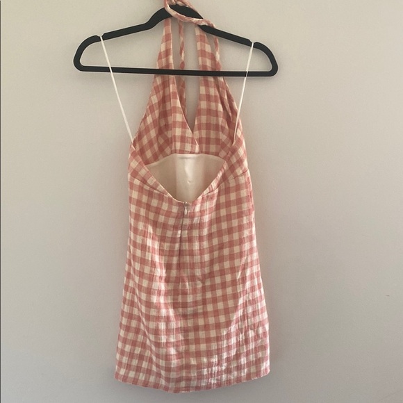 Pink Gingham Halter Top - Picture 2 of 3